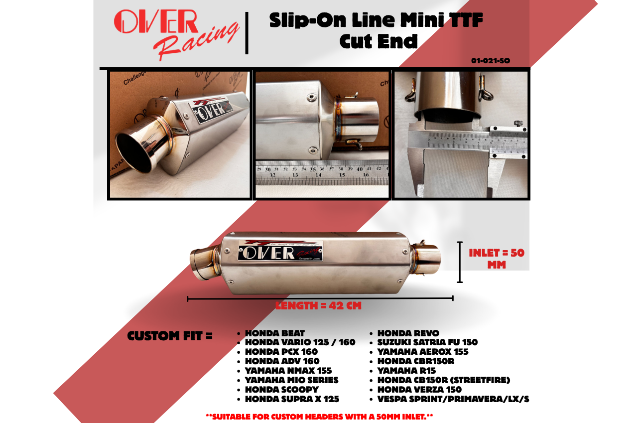 Over Racing - Slip On Line Mini TTF Cut End - Universal - 01-021-SO